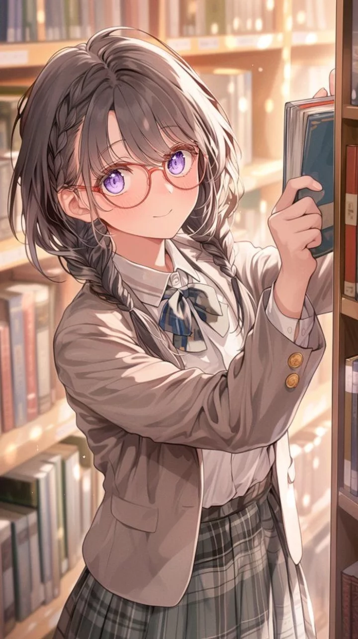 hình anime nữ học sinh dễ thương