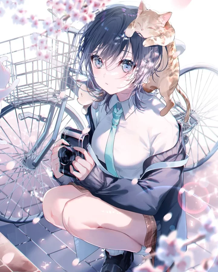 anime nữ học sinh cute